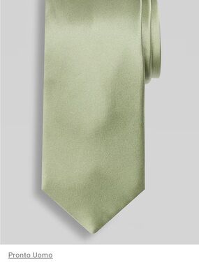 Pronto Uomo Sage Green Satin Tie